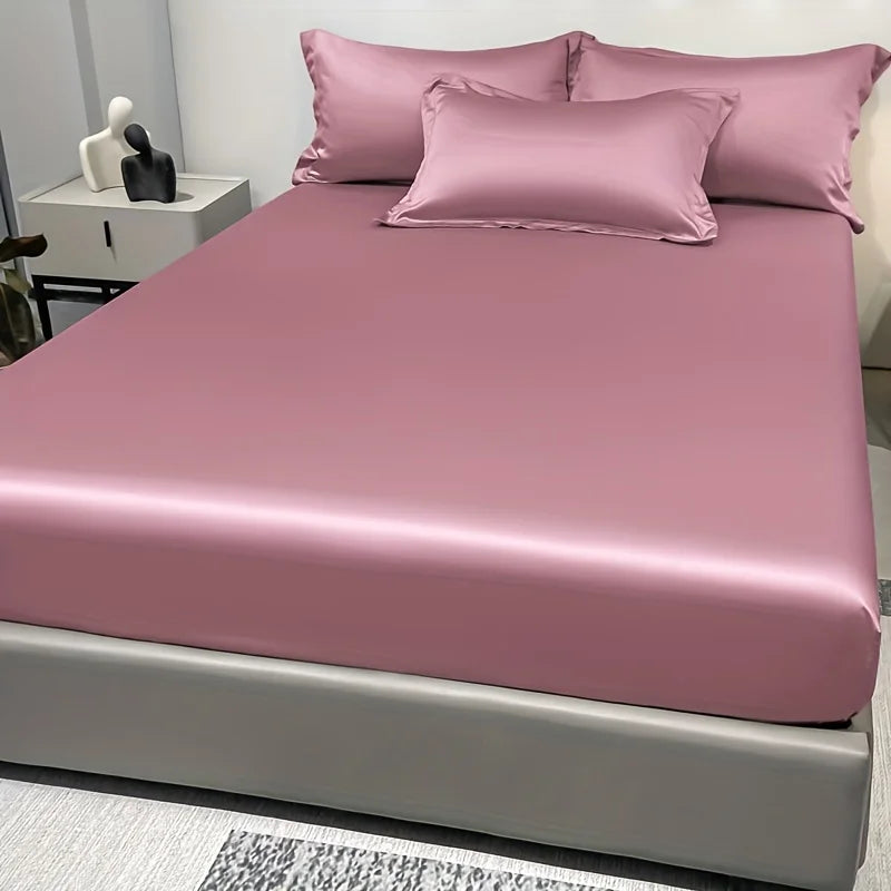 Norvo | SatinDreams Luksus Fitted Ark | Silke Satin Sengark | Pustende & Kjølende | Rynkefri | Lett å Ta Vare på