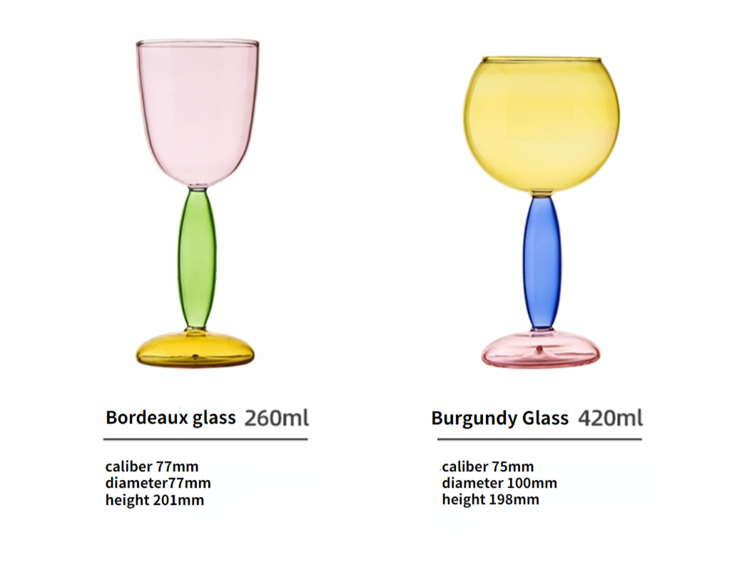 Norvo | Borosilicate 3-Farge Glass - Vin Glass