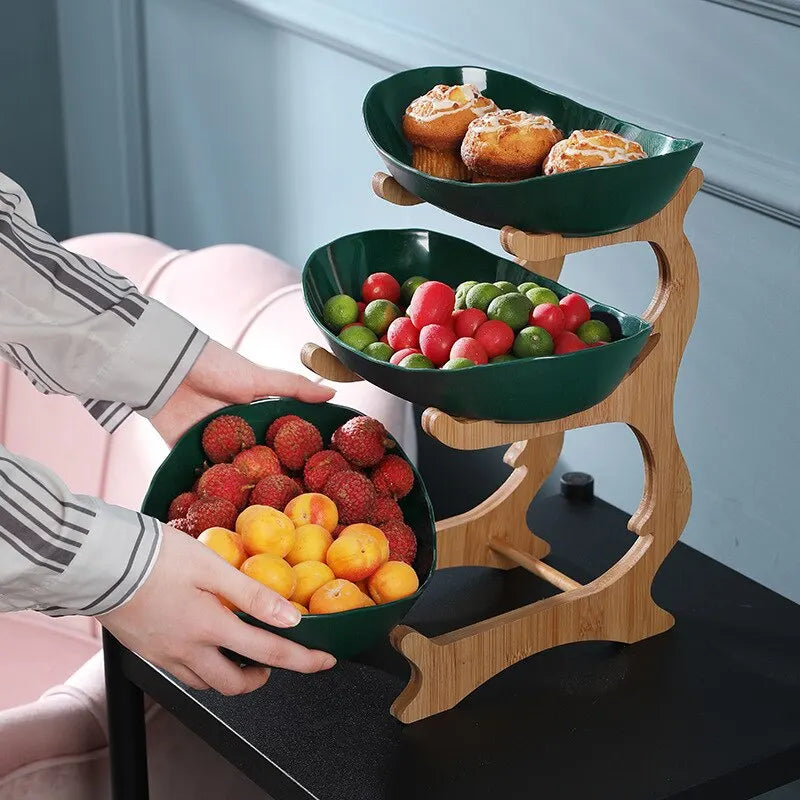 Norvo | FruitTriad | Tre-lags fruktskål laget av plast