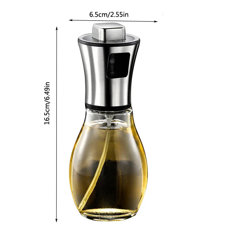 Norvo | CulinaMist Pro Oljesprayer 200 ml | Fin tåke & forbedret dyse | For olje, eddik & sitronsaft | Rustfritt stål & glass