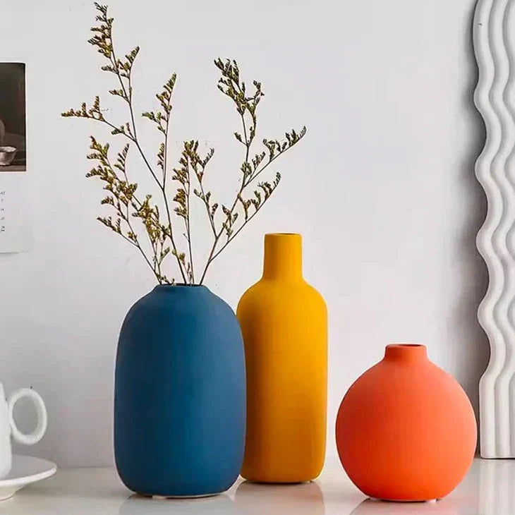Keramiske vaser Garduru nordisk design | Minimalistisk dekorasjon | Elegante vaser for hjemmet