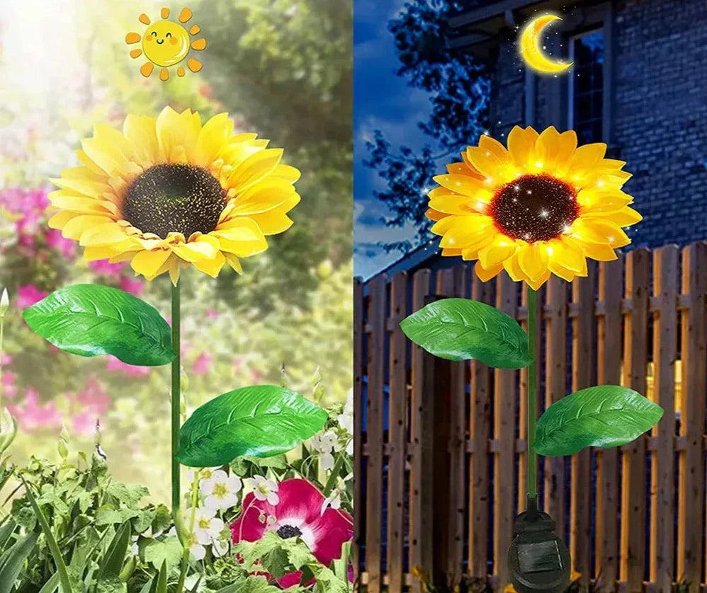 Norvo | Vanntett Solar Solsikke Lampe for Hage & Terrasse