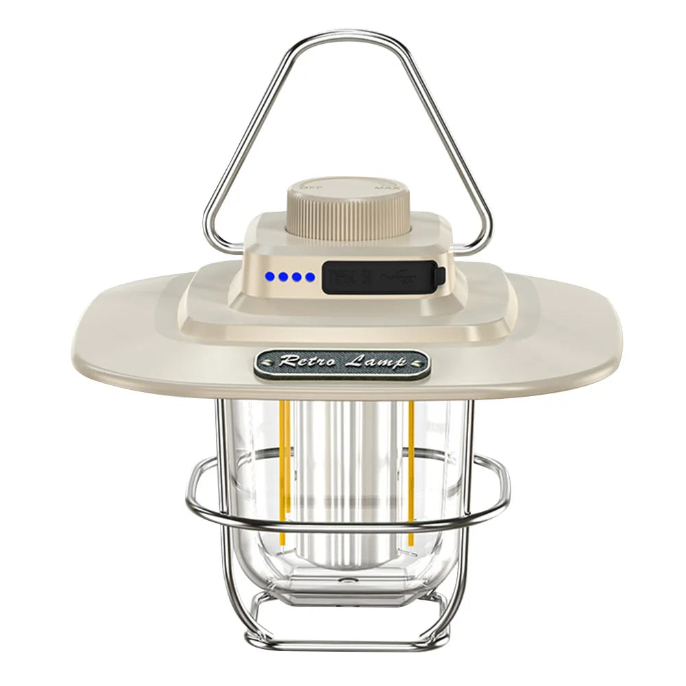LumiCamp – LED-lampe oppladbar vintage for camping