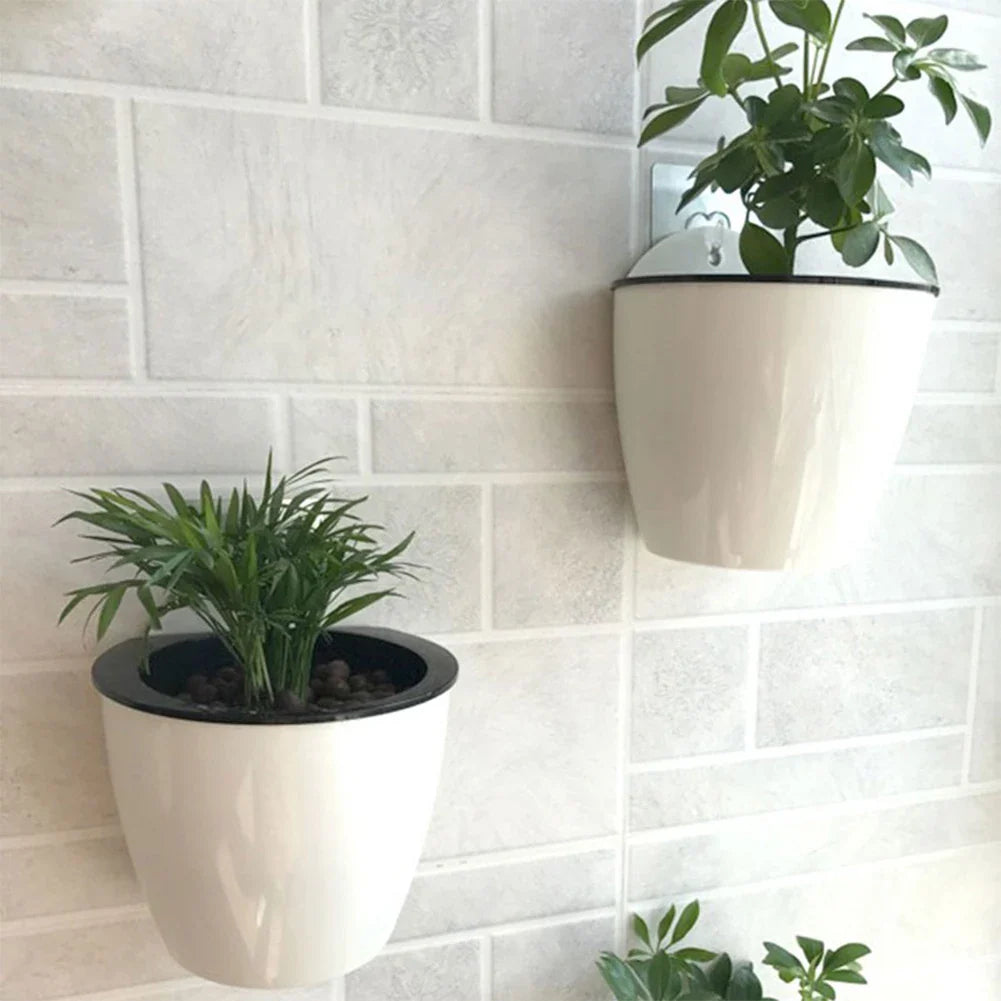 Norvo | Selvvannende hengende planterpotte – Moderne blomsterpotte for veggmontering