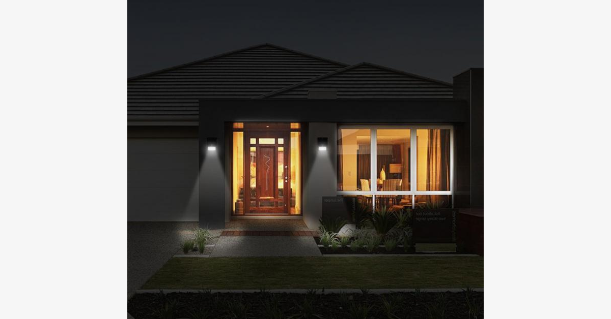 Norvo | Solar LED Sensor Vegglampe – Gjør din del for miljøet og øk sikkerheten i området ditt