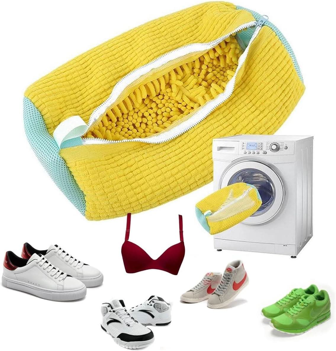 Norvo | ShoeClean Bag – Vaskemaskinpose med bust for rene og formstabile sko