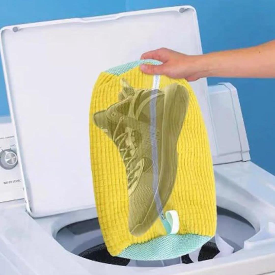 Norvo | ShoeClean Bag – Vaskemaskinpose med bust for rene og formstabile sko