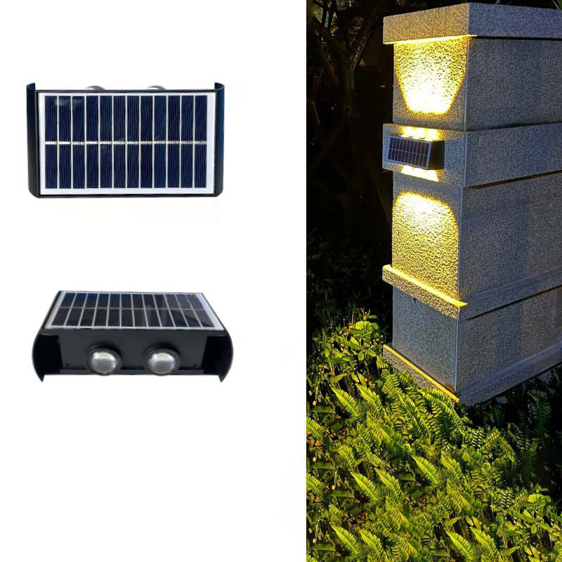 Norvo | Moderne Enkelhet Sol Vannavstøtende Rektangulær ABS PMMA LED Vegglampe For Utendørs Patio