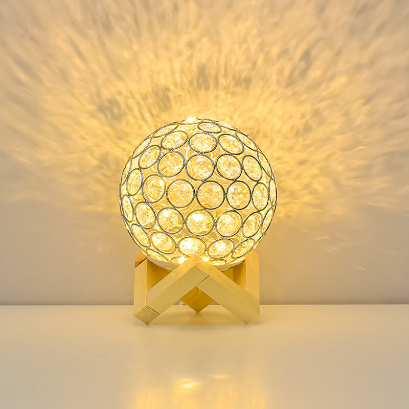 Norvo | Moderne Minimalistisk Rund USB Oppladbar LED Nattlampe Bordlampe