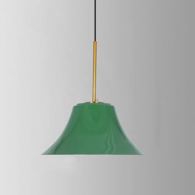Norvo | RetroDome Industriell Vintage Pendellampe | Grønn Jernkuppel Design | Enkelt Lys | Rustikk Takbelysning