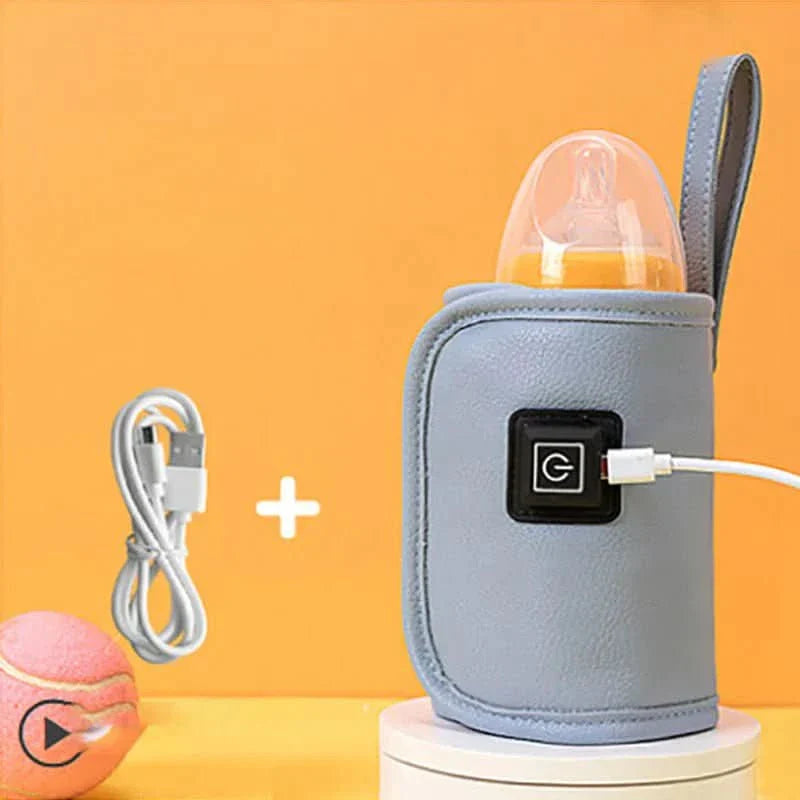 Norvo | WarmGo USB Flaskevarmer – Bærbar flaskevarmer for på farten