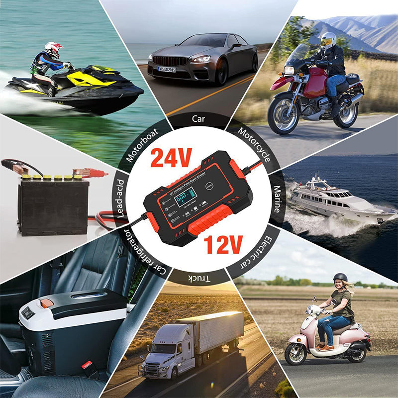 Norvo | Batterilader 12V 8A/24V 4A