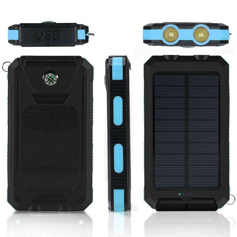 Norvo | Vanntett solcelle powerbank med 30000mAh for utendørs eventyr