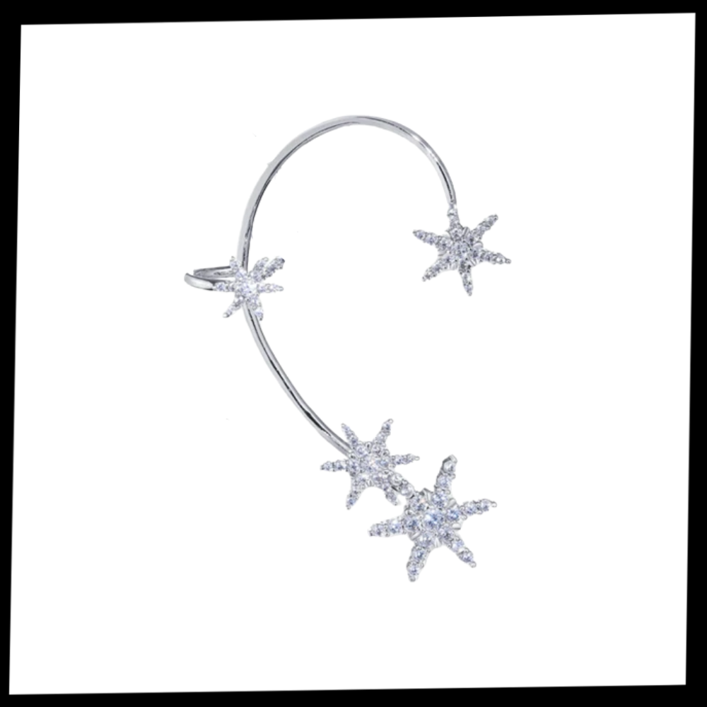 Et par Zirconia clip-on mote øredobber