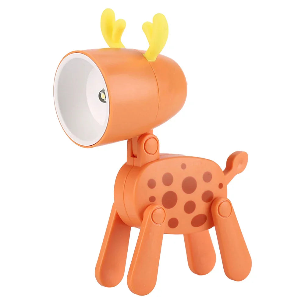 Norvo | Søt LED Nattlampe - Mini Hund, Hjort, Dinosaur Falt Bordlampe for Barnerommet