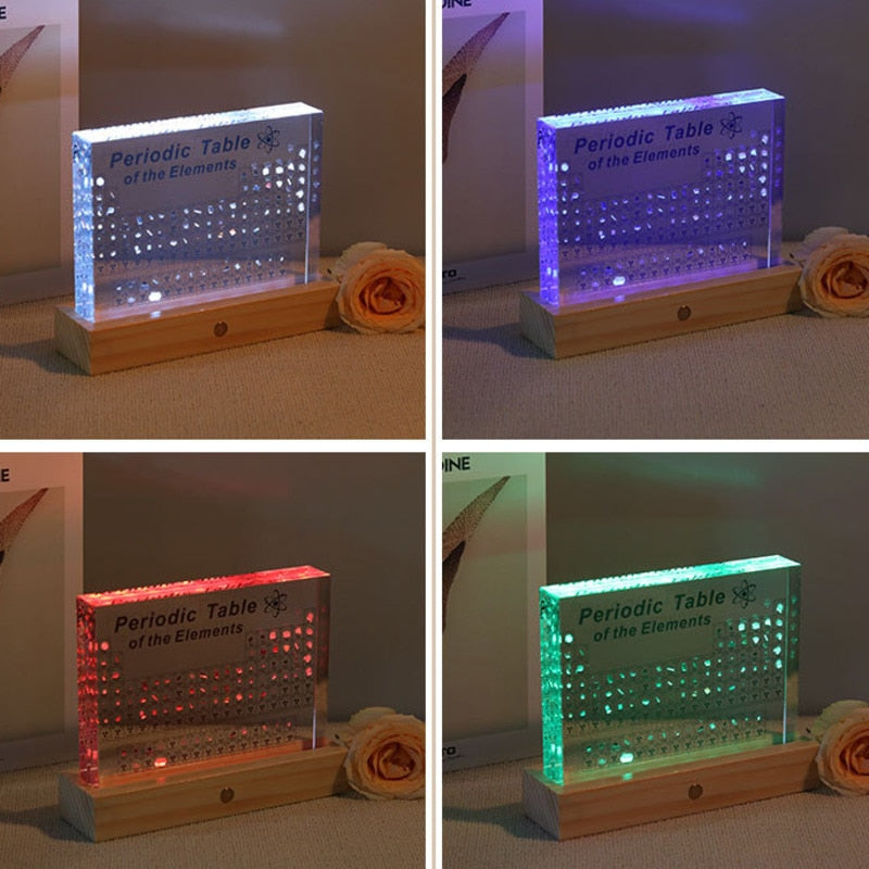 Norvo | Utdannende Akryll Science Periodiske Tabell Dekor