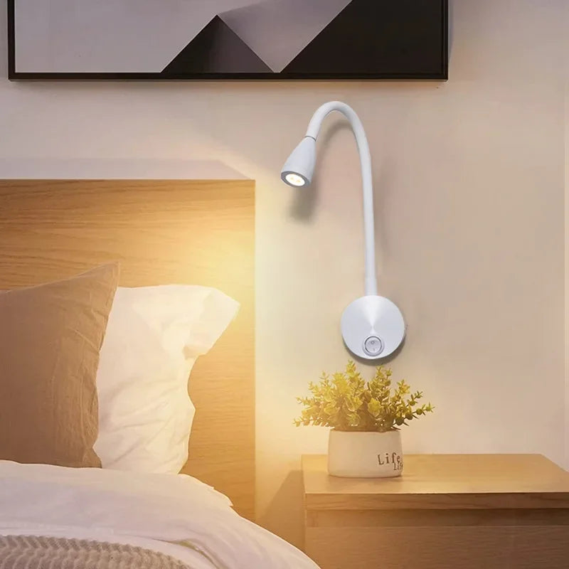 Norvo | Allsidig LED Vegglampe: Moderne, Fleksibel, Perfekt for å Lese i Sengen