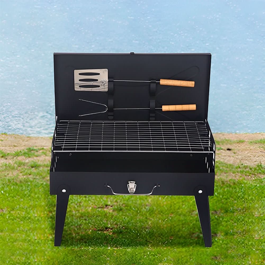 Norvo | Foldbar Stålgrill for Mobil BBQ & Spontan Grillmoro