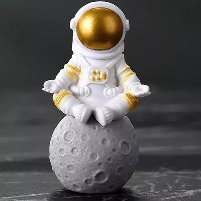 Norvo | Harpiks Astronaut Figur Statue Rom Reisende Skulptur Utdanningsleketøy Skrivebordsdekorasjon Astronaut Modell For Barn Gave
