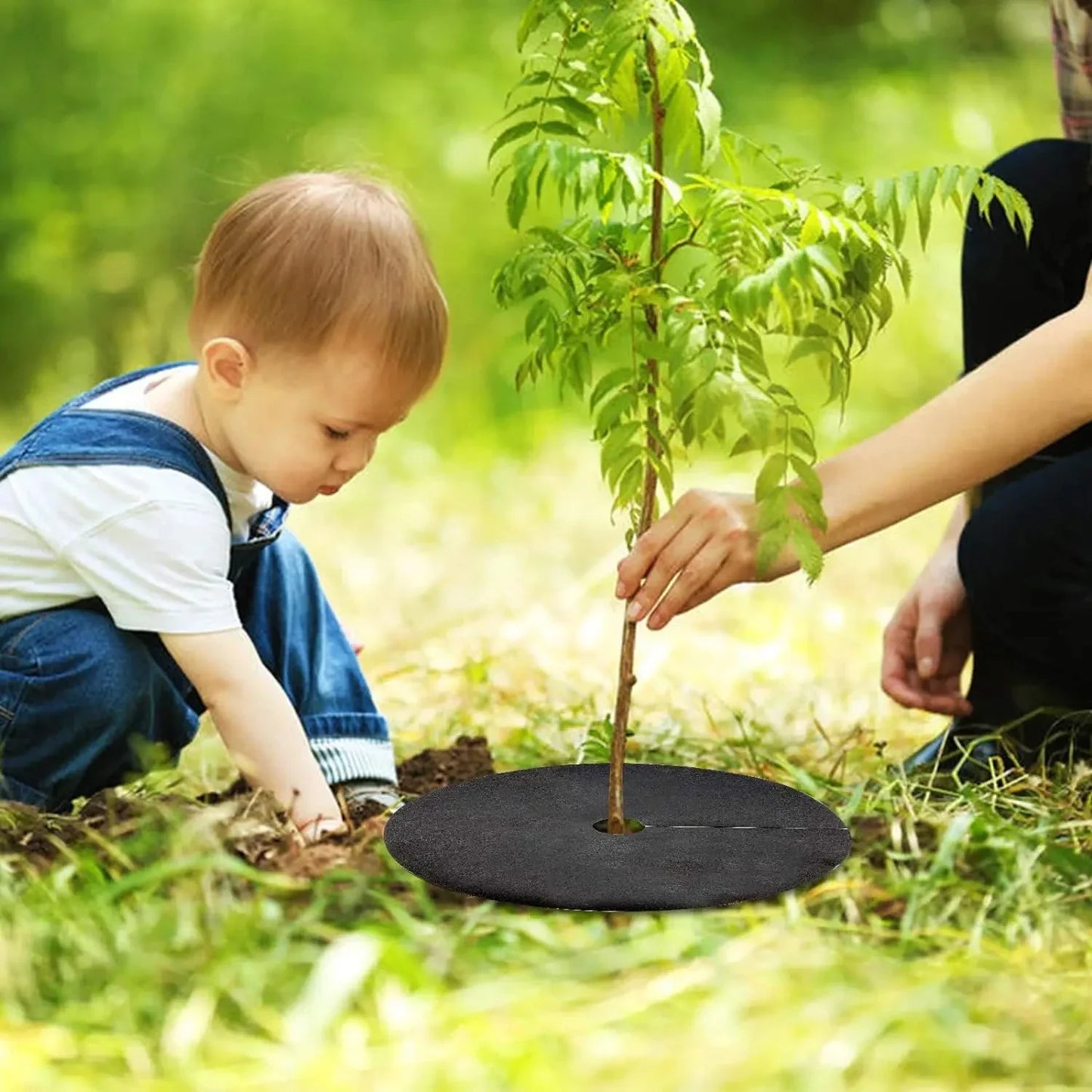 Norvo | Weed fleece tree disk – Pustende rotbeskyttelsesmatte for hage og planter