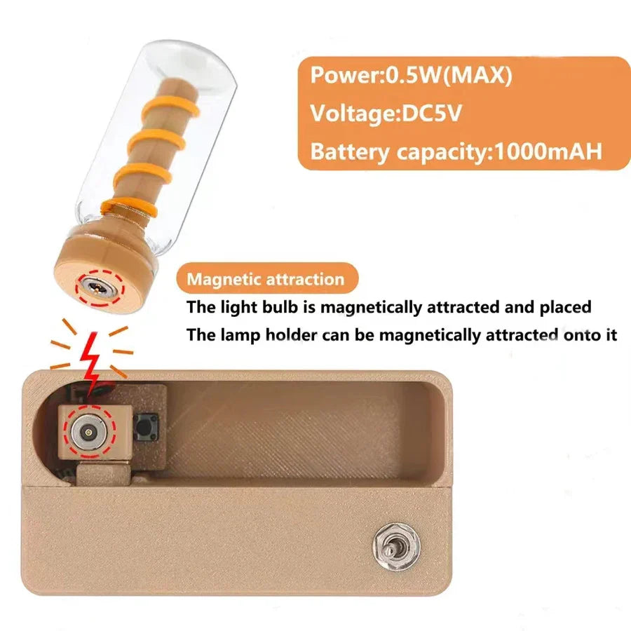 Norvo | Mekanisk Flip Oppladbar Nattlampe