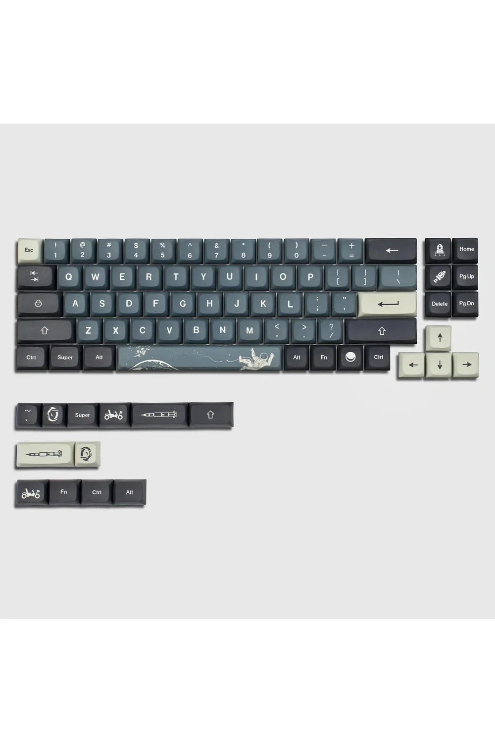 Outer Space PBT-tastaturknapper