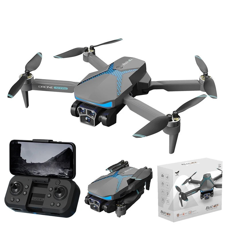 AE7 8K UHD Drone med Dual FPV Kameraer