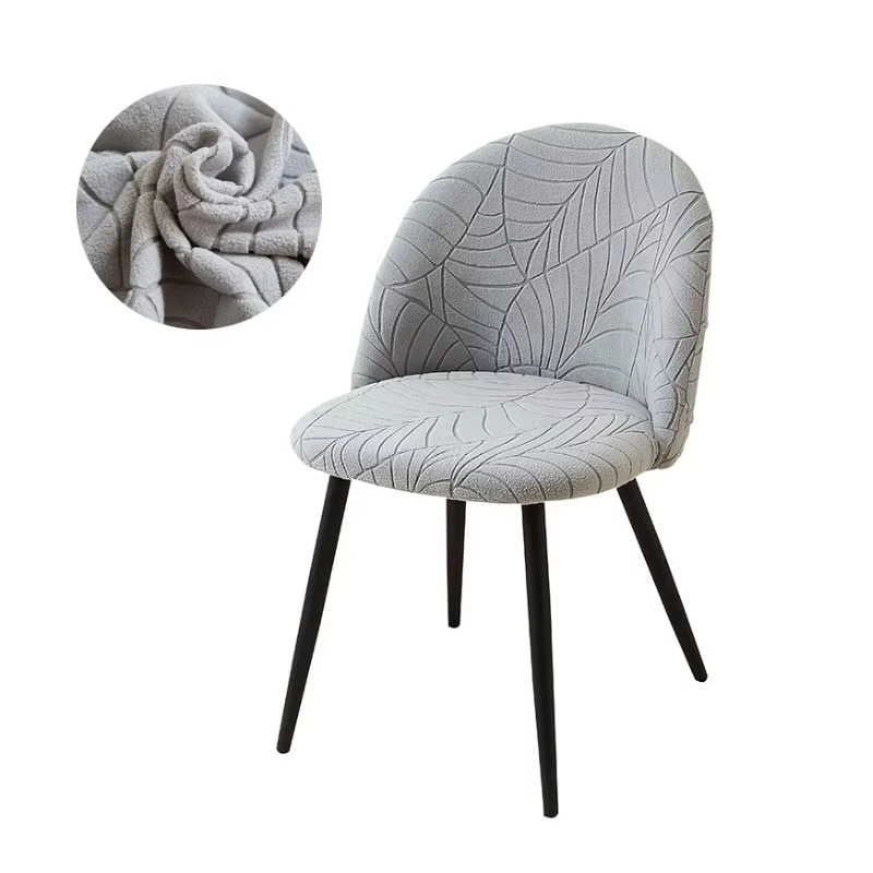 Norvo | Elastisk Fløyels Stolforklær - Stretch Lav Rygg Trekk til Spisestue- og Sminkestoler