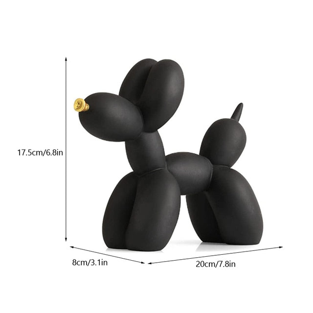 Norvo | Luksuriøs hjemmedekor, ballonghund dekorasjon, kontorbordtilbehør, dyre dekor, moderne populær kunst, nordiske statuer