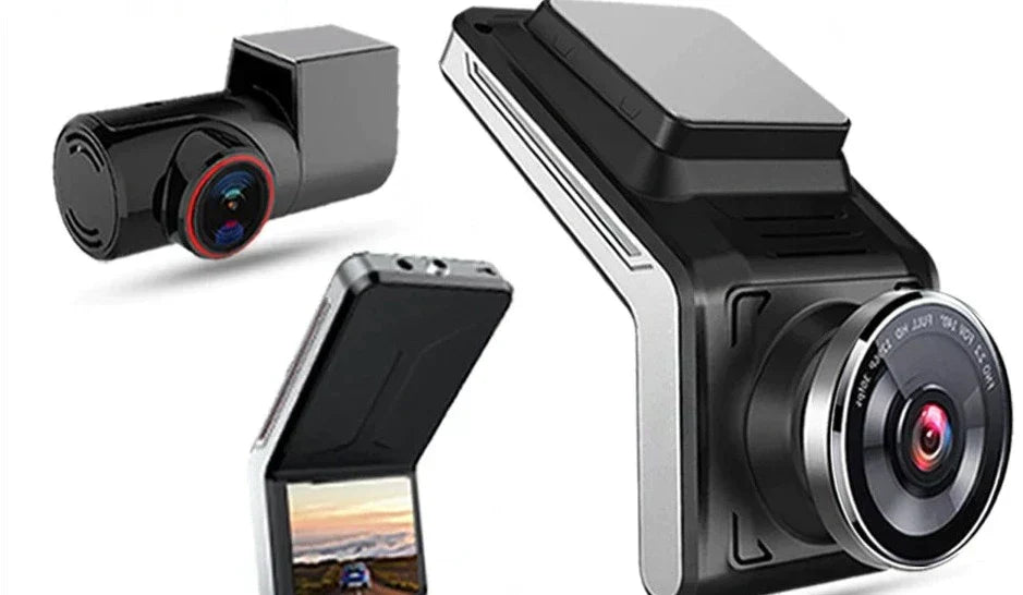 Norvo | 4K Dual Dash Cam Front og Bak – F1.8 Linse, Nattmodus & 24/7 Parkering Modus | DriveCam