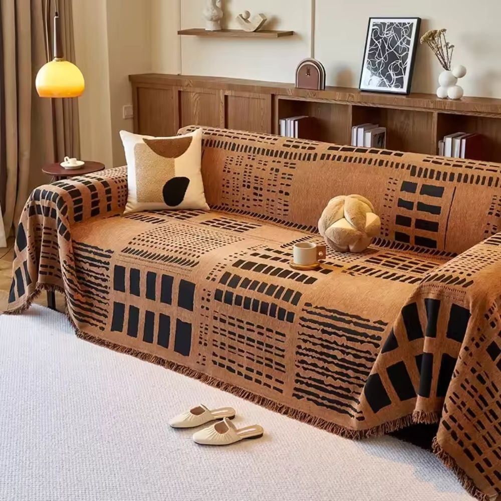 Norvo | Savanna Geo Chenille Sofa Cover