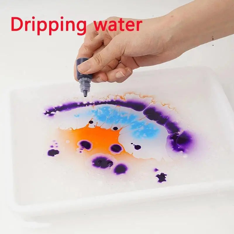 Kids Creative Marbling Paint Set - Morsom DIY Kunst Sett for Gutter og Jenter i Alderen 6-10, Unik Feriegave til Aspiranter Unge Kunstnere