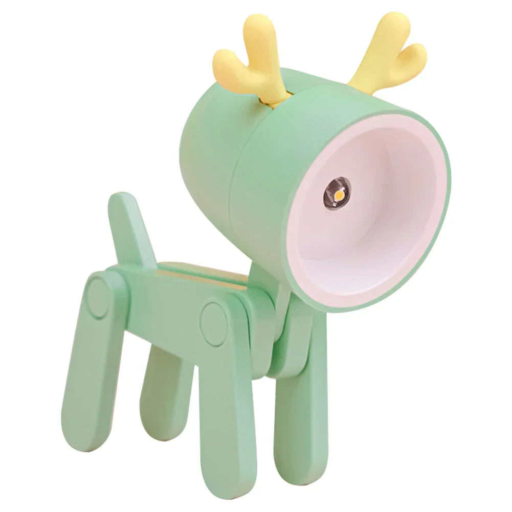 Norvo | Søt LED Nattlampe - Mini Hund, Hjort, Dinosaur Falt Bordlampe for Barnerommet