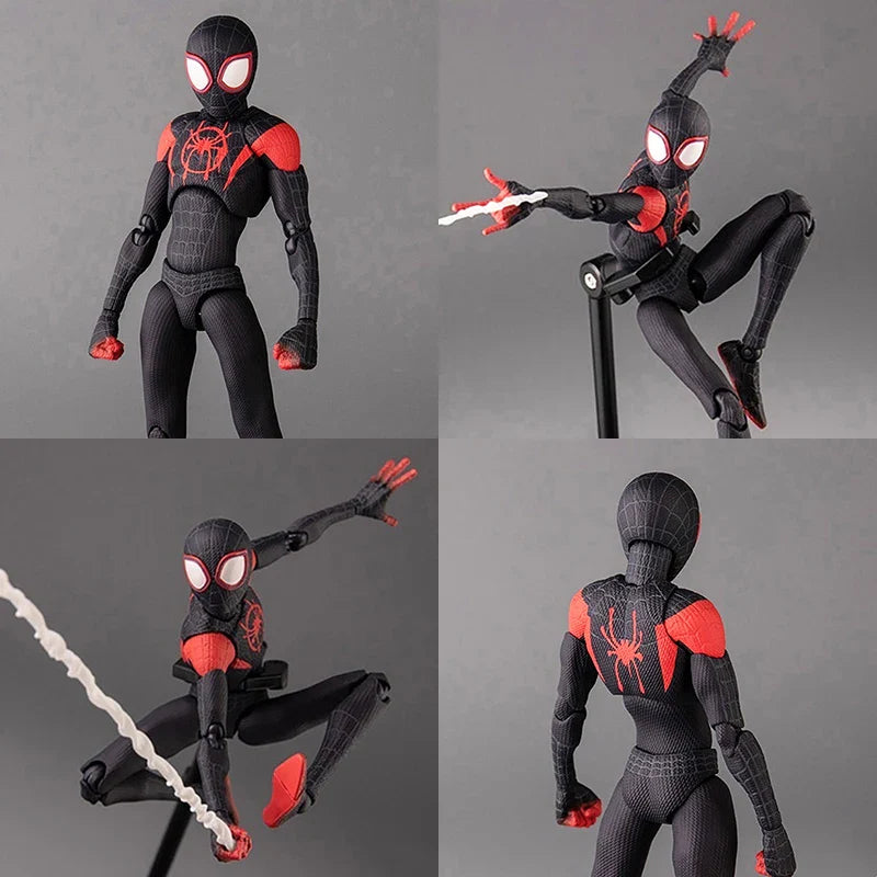 Marvel Spider-Man Miles Morales PVC Action Figure - Detaljert Sentinel Modell Toy Samling for Fans av Into the Spider-Verse 13cm (5.1 tommer)