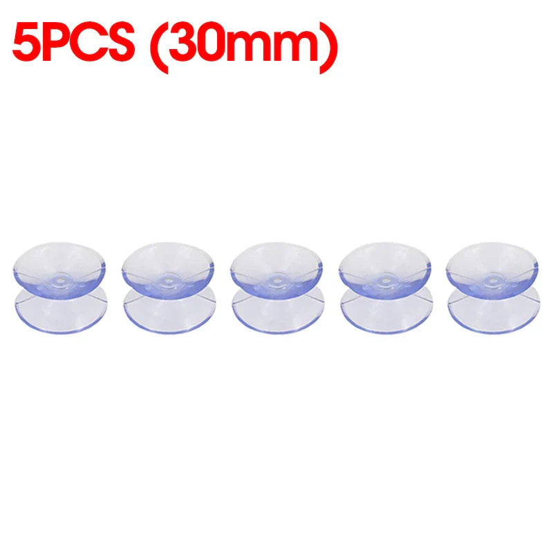 Norvo | 5/20PCS Dobbelt-sidede plast sugekopper - Rutsjesikre klare vakuumsugere for glass, bilvinduer, bordplater, DIY såpeholder
