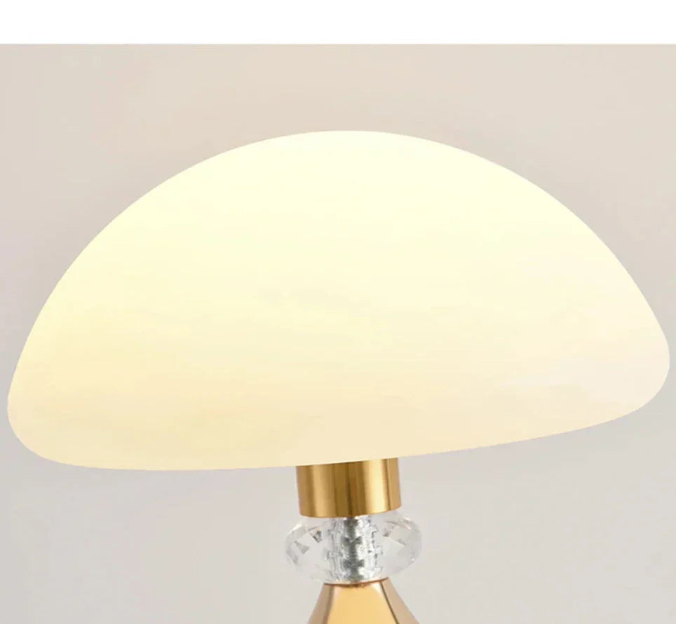 Dekorativ Mood Light LED – Krystallbordlampe med Sopplignende Design, Vintage Dekorlampe for Stue eller Soverom