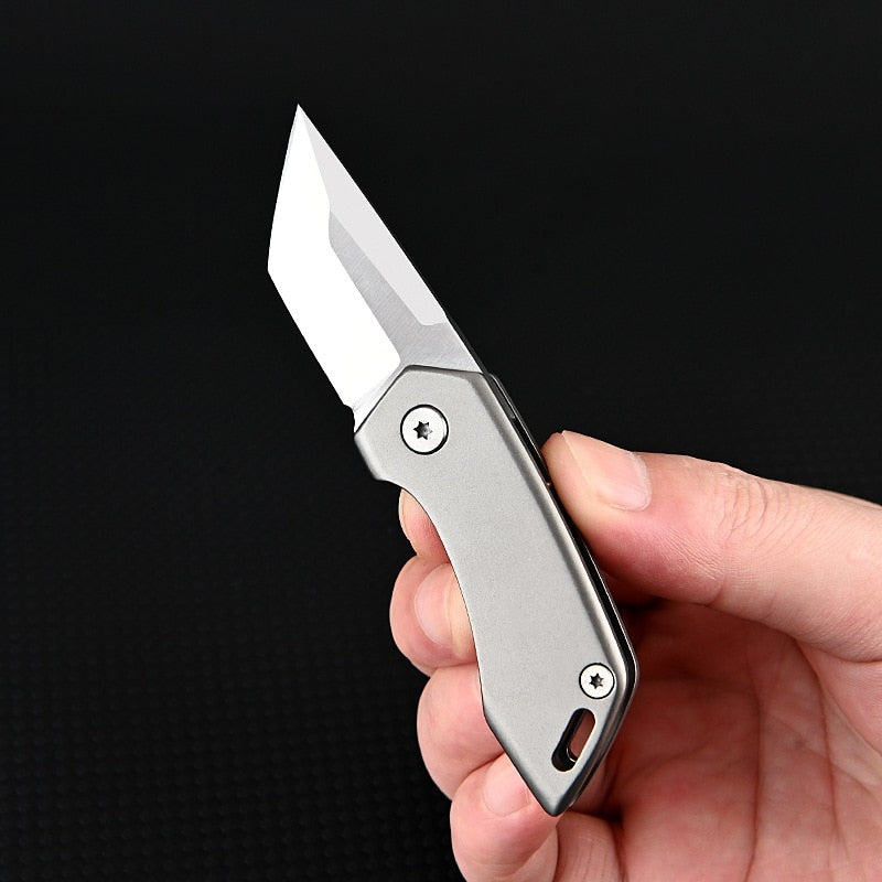 Norvo | Titan-Titanium legering Bag Nøkkelring Kniv