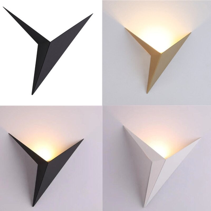 Norvo | TriGlow – Triangulær Vegglampe for Sleek, Moderne Belysning