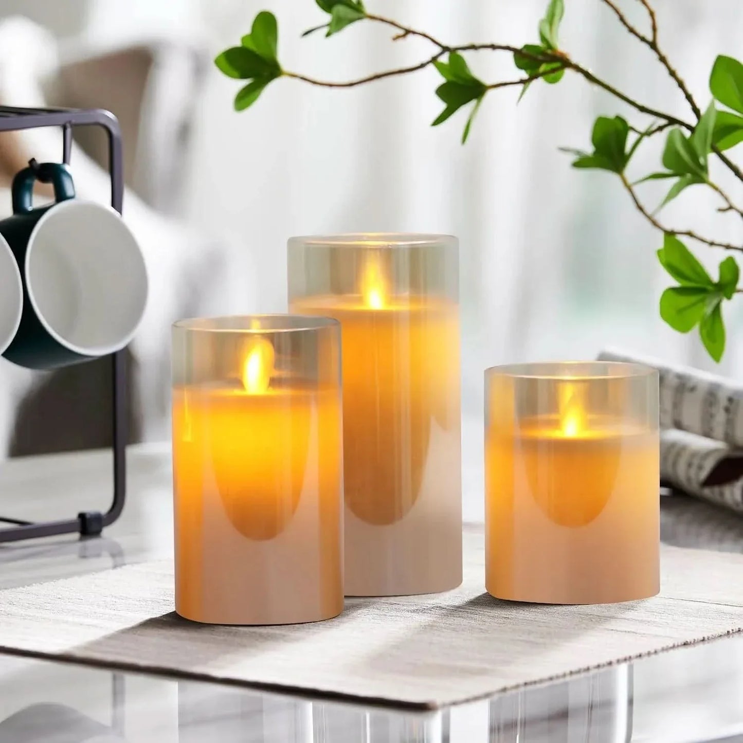 Norvo | SAFEGLOW CANDLES – Oppladbare LED-lys for en trygg og stemningsfull atmosfære hjemme