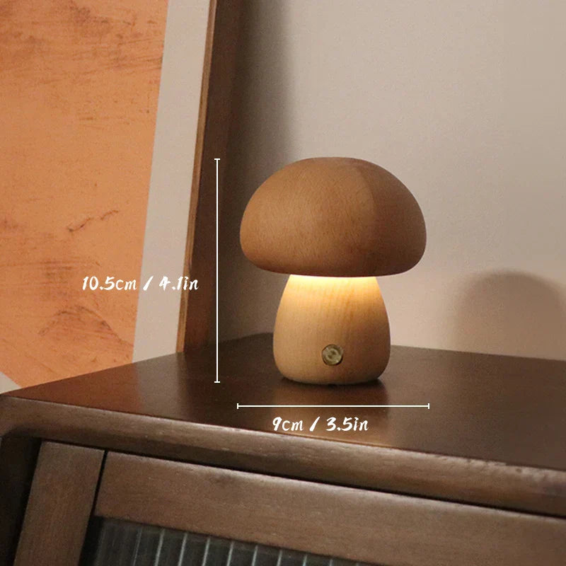 MushroomGlow™ Tre Soppformet LED Bordlampe | Naturlig Dekorativ Belysning | Atmosfærisk Lys for Hjemmet