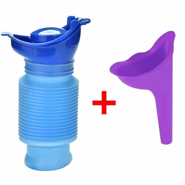 Norvo | 750ml Voksen Urinal - Bærbart sammenleggbart personlig mobilt mykt toalettlys for utendørs, bilturer, trafikk og camping