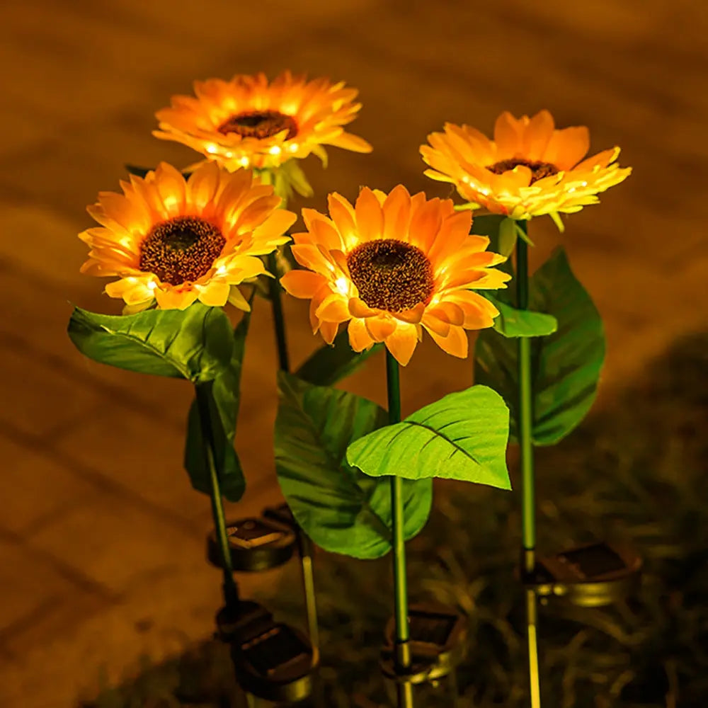 Norvo | Vanntett Solar Solsikke Lampe for Hage & Terrasse