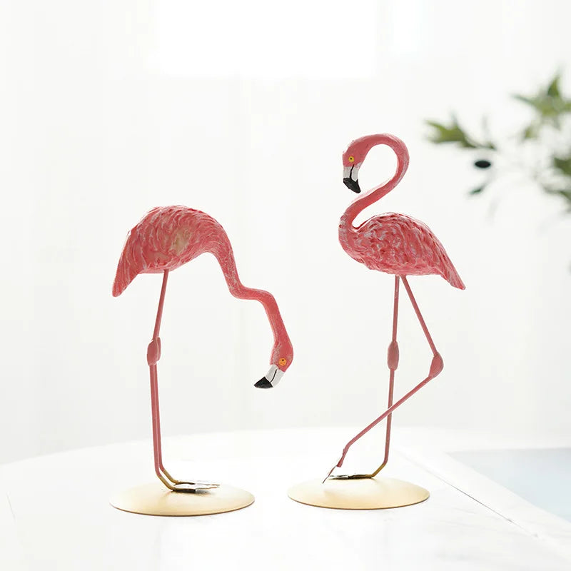 Norvo | Nordisk Flamingo Figur Figur Statue Skulptur Stue Kontor Bryllup Fest Ornamenter Hjem Dekorasjon Tilbehør