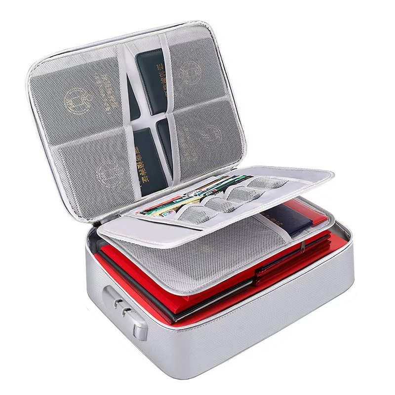 Norvo | Brannsikker og vanntett dokumentorganiseringsbag – Bærbar beskyttende oppbevaring for reise og hjemme-sikkerhet