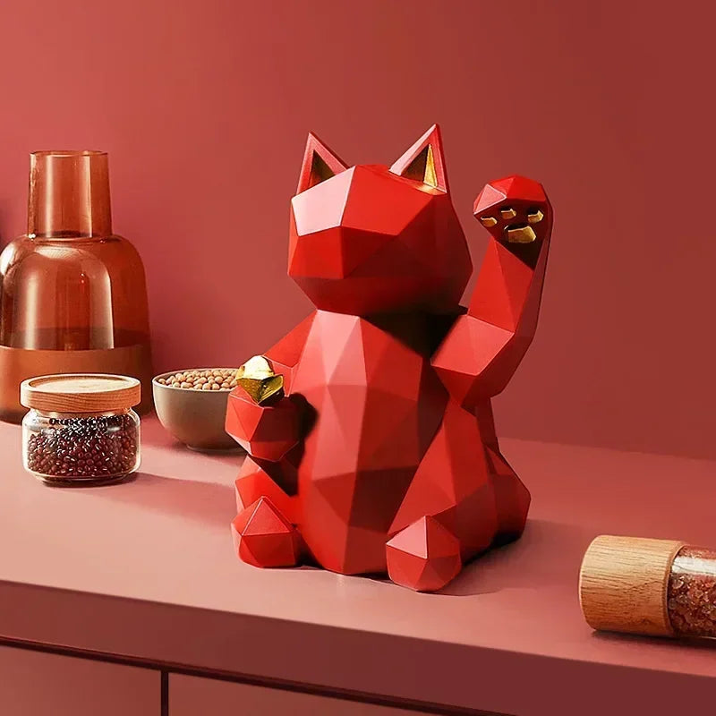 Norvo | Nordisk Minimalisme Geometri Lykke Katt Statuer