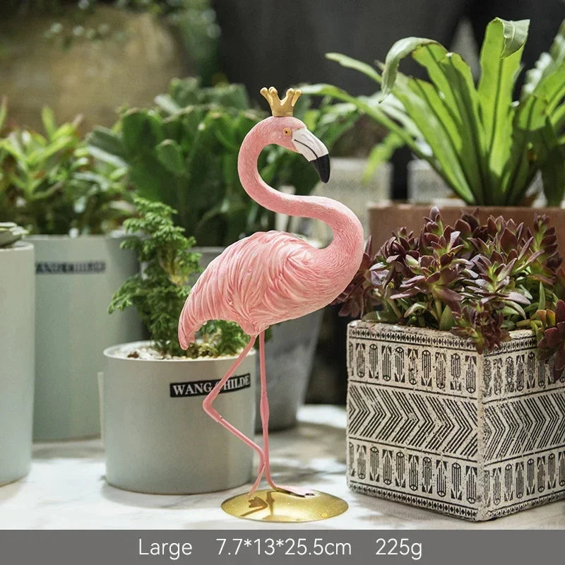 Norvo | Nordisk Flamingo Figur Figur Statue Skulptur Stue Kontor Bryllup Fest Ornamenter Hjem Dekorasjon Tilbehør