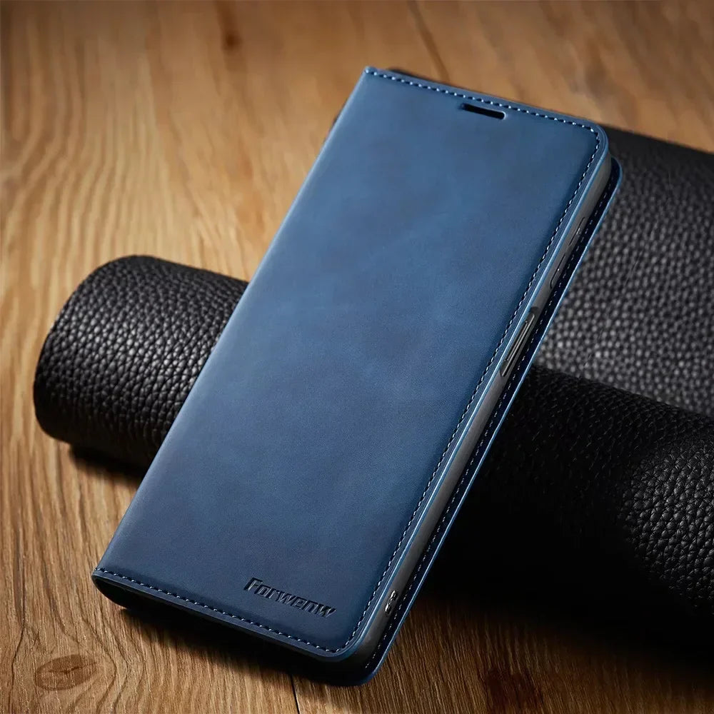 Norvo | Samsung Etui: Magnetisk Lærveske for Stilig Beskyttelse