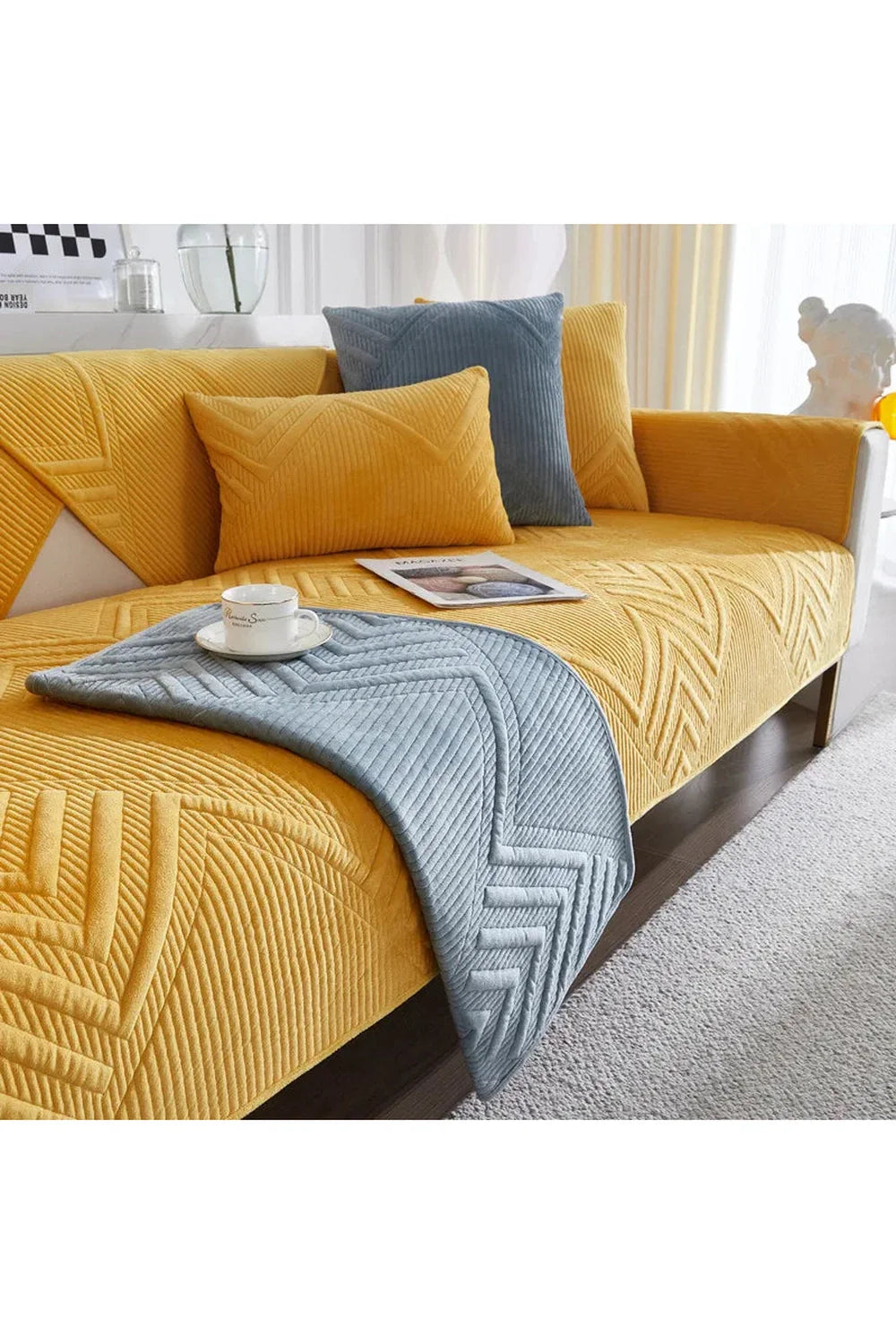 Super Soft Stepp Sofa Cover