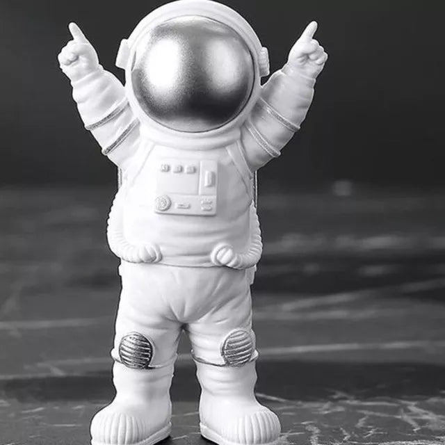 Norvo | Harpiks Astronaut Figur Statue Rom Reisende Skulptur Utdanningsleketøy Skrivebordsdekorasjon Astronaut Modell For Barn Gave