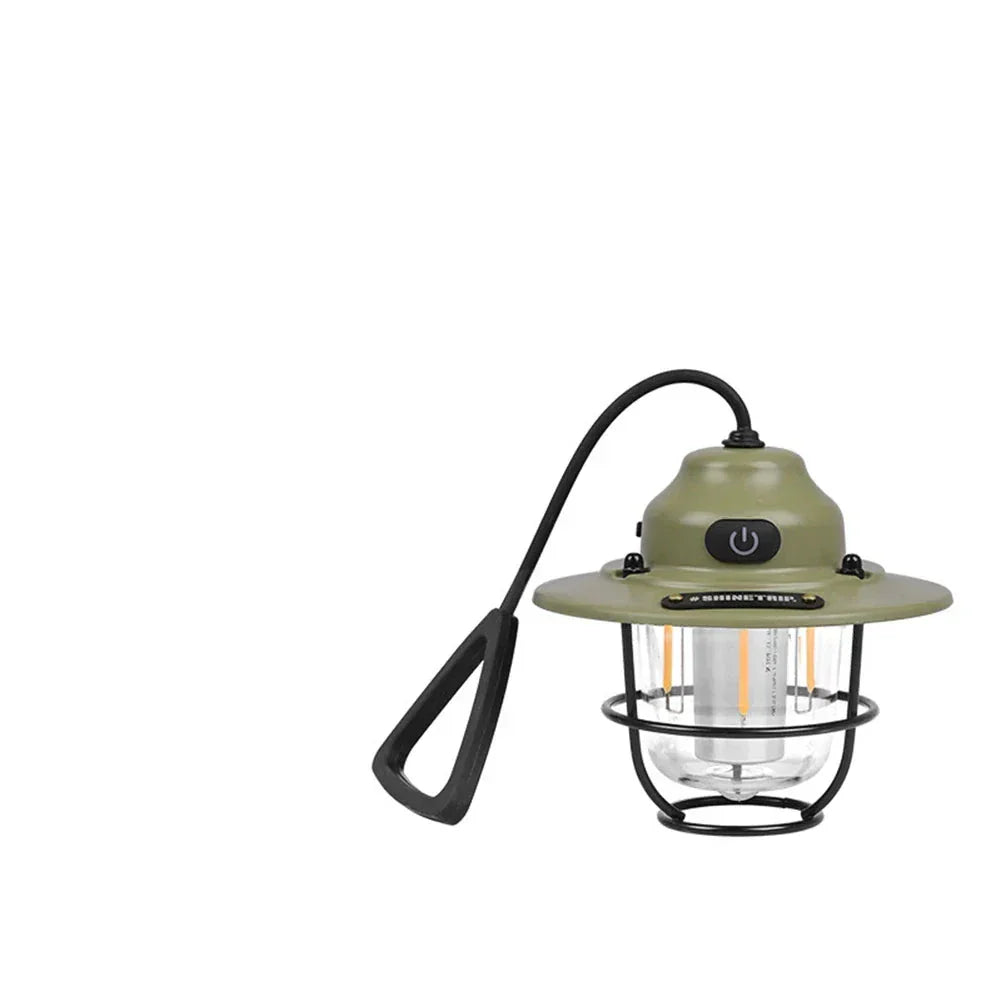 LumiCamp – LED-lampe oppladbar vintage for camping